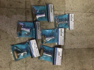 lot 46 image: Blue Flame Straight Gas Valve Kit Includes Brass Valve, Floor Plate and Key in Polished Chrome