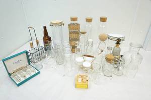 lot 20 image: glass storage jars