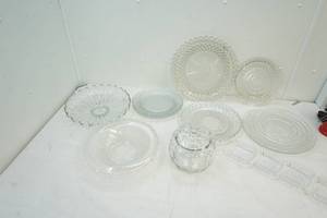 lot 82 image: glass serving trays