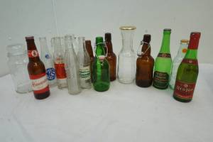 lot 97 image: vintage beverage bottles