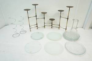 lot 104 image: candle plates