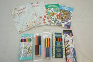 lot 174 image: markers and coloring books