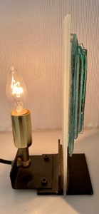 lot 79 image: Small Art Glass Lamp by Alicia Kelemen