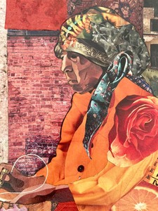 lot 77 image: Unframed Collage Art by Marjorie Perillo