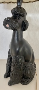lot 90 image: Pretty Poodle Figurine Vintage Lamp