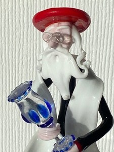 lot 40 image: Moretti Raffaele Murano Art Glass Rabbi Figurine