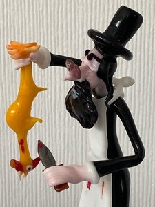lot 180 image: Art Glass Rabbi Figurine Butchering a Chicken by Moretti Raffaele