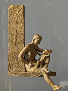 lot 4 image: Dreaming Bronze  & Lucite Sculpture by Arthur Glickman