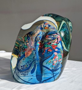 lot 6 image: Very Large Rollin Karg Art Glass Sculpture