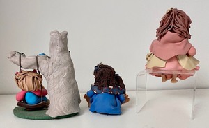 lot 127 image: Three Adorable Fimo Clay Figurines