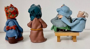 lot 145 image: 3 Adorable Fimo Clay Figurines
