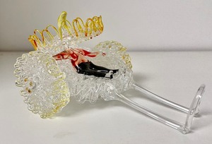 lot 153 image: Festive Hand Blown Glass Figurines