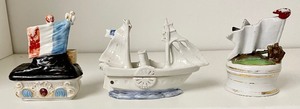 lot 157 image: Beautiful Victorian Fairing Trinket Boxes