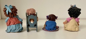 lot 156 image: 4 Delightfully Detailed Clay Figurines