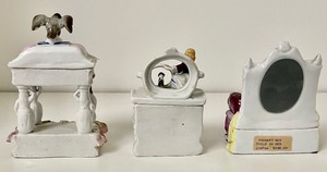 lot 160 image: 3 Fine Victorian Fairing Trinket Boxes