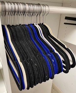 lot 164 image: Soft Velveteen Hangers