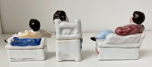 lot 179 image: 3 Classy Victorian Fairing Trinket Boxes
