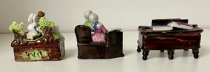 lot 177 image: 3 Fine Victorian Fairing Trinket Boxes