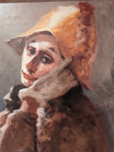 lot 16 image: Framed Canvas Painting by Philippe Alfieri