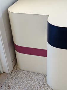 lot 1A image: CurvedWavy Vintage Accent Table