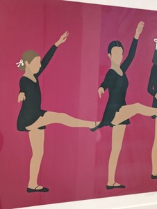 lot 29 image: Framed Ballerinas Serigraph by Gail Bruce