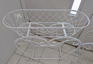 lot 37 image: Pair of Metal Plant Stands