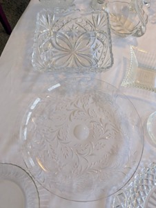 lot 226 image: Vintage CutPressed Glassware