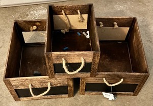 lot 191 image: 3 Decorative BoxesBins