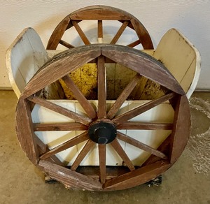 lot 198 image: Wooden Yard Planter