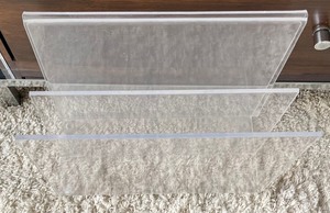 lot 357 image: 2 Lucite Magazine Racks