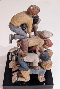 lot 290 image: Children Pyramid Sculpture by Lois Palmer Huth