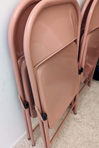 lot 312 image: Set of Four Metal Folding Chairs