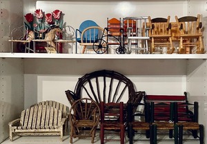 lot 337 image: Grouping of Adorable Miniature Furniture