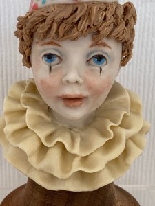 lot 385 image: Porcelain Clown Figurine