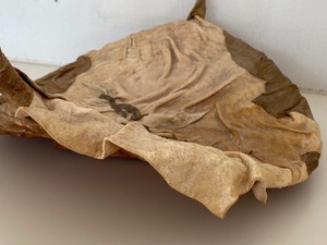 lot 381 image: Handcrafted Rawhide Basket
