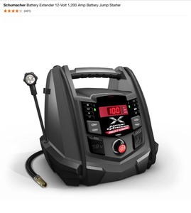 Schumacher Battery Extender 12-Volt 1,200 Amp Battery Jump Starter. See Pictures