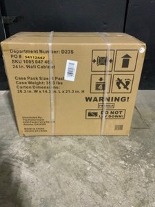 Husky Regular Duty Welded 24-Gauge Steel Wall Mounted Garage Cabinet in Black (24 in. W x 18 in. H x 12 in. D). See Pictures