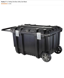 Husky 37 in. Rolling Tool Box Utility Cart Black. See Pictures