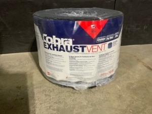 GAF Cobra Exhaust Vent 10.5 in. x 20 ft. Mesh Roll Ridge Vent in Black - (Nail Gun Version). See Pictures