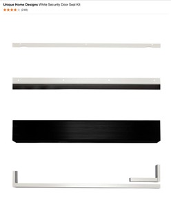 Unique Home Designs White Security Door Seal Kits. See Pictures