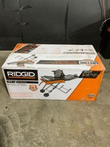 RIDGID 10 in. Wet Tile Saw with Stand. See Pictures