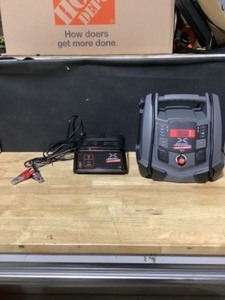 lot 4 image: Schumacher Battery Extender 12-Volt 1,400 Amp Battery Jump Starter & 8 Amp Battery Charger & Maintainer. See Pictures