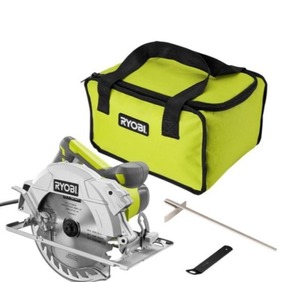 lot 20 image: RYOBI 15 Amp Corded 7-14 in. Circular Saw with EXACTLINE Laser Alignment System, 24T Carbide Tipped Blade, Edge Guide. See Pictures