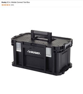 lot 29 image: (2) Husky 22 in. Mobile Connect Tool Boxs. See Pictures