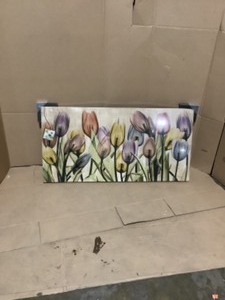 lot 38 image: Empire Art Direct Tulipscape X-Ray Photography Giclee Printed on Hand Finished Ash Wood Wall Art. See Pictures