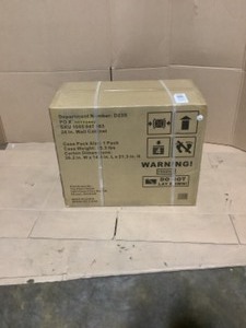 lot 49 image: Husky Regular Duty Welded 24-Gauge Steel Wall Mounted Garage Cabinet in Black (24 in. W x 18 in. H x 12 in. D). See Pictures