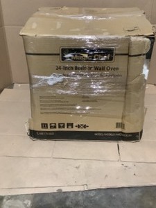 lot 51 image: Magic Chef 24 in. 2.2 cu. ft. Single Electric Wall Oven with Convection in Stainless Steel. See Pictures