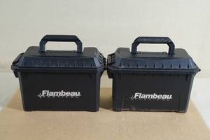 lot 28 image: 2 Flambeau Tactical Plastic Ammo Cans