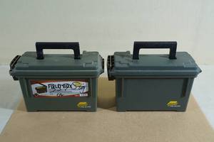 lot 29 image: 2 Plano Field Box Plastic Ammo Cans