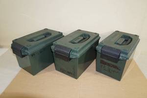 lot 30 image: 3 MTM Case-Gard Plastic Ammo Cans